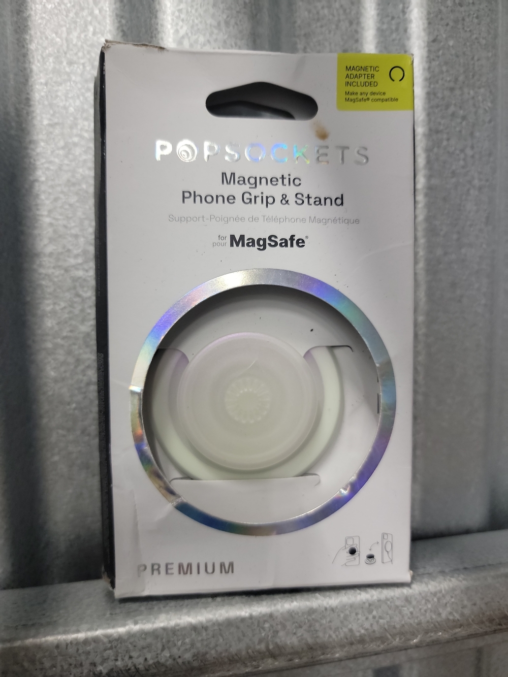 PopSocket Magnetic Phone Grip & Stand - Opalescent Clear, Magsafe